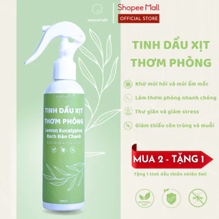 Xịt Thơm Phòng Tinh Dầu Thiên Nhiên Bạch Đàn Chanh CLOU - Thơm Phòng, Thư Giãn, Đuổi Muỗi, Diệt Khuẩn