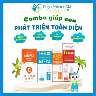 Combo phát triển toàn diện đến từ Châu Âu Gadopax Dimao pro femax Upgro giúp con cao khoẻ thông minh tăng đề kháng