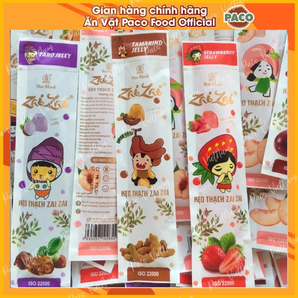 500g thạch zai zai loại cây dài phiên bản mới ĐỨC HẠNH hàng chuẩn ngon khó cưỡng