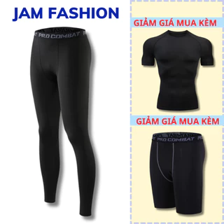 Quần giữ nhiệt nam,quần legging pro combat cao cấp chơi thể thao tập gym ,bóng đá,bóng rổ