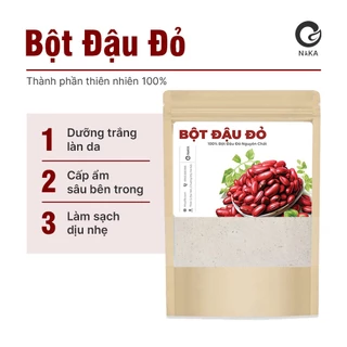 Bột đậu đỏ nguyên chất ,mặt nạ bột trắng da, dưỡng ẩm, mờ thâm, tẩy TBC Nguyên Chất 100% - NAKA