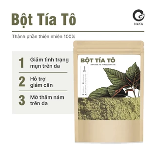 Bột Tía Tô nguyên chất bột đắp măt Giảm mụn, mờ thâm nám, sáng da - NAKA