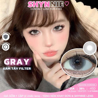 ✨(𝟭 𝗖𝗔̣̆𝗣 𝟬 Đ𝗢̣̂)- xám tây 14.2MM tone Hàn hợp makeup tone hồng, cam kỷ yếu, chụp ảnh...📸 - Lens Huế 🐰