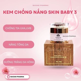 Kem chống nắng Skin Baby MH Beauty Spa bảo vệ da khỏi tia cực tím tia UV bật tone da - BẢO AN PHARMA