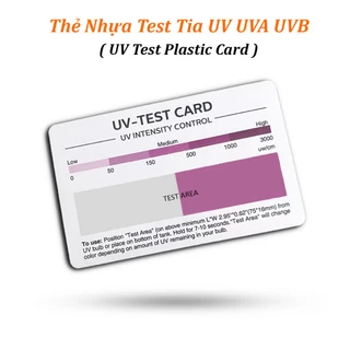 Thẻ Nhựa Test Tia Cực Tím UVA UVB Tính Cảm Ứng Tốt Phiên Bản Tiếng Anh ( Test Kem Chống Nắng UV / Test UV Plastic Card )