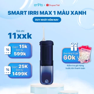 Tăm Nước ENPIS Smart Irri Max Màu Xanh Với Tia Nước Chỉ 0.6 mm, Tăm Nước 4 Chế Độ Làm Sạch, Tuỳ Chỉnh An Toàn Cho Nướu