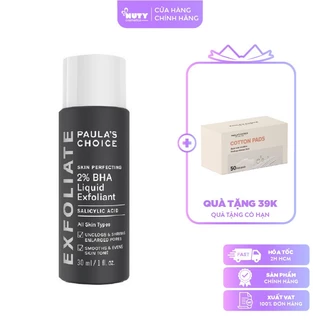 Tẩy Da Chết Hóa Học Paula’s Choice 2% BHA Skin Perfecting 2% BHA Liquid (30ml)