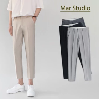 Quần tây âu nam Sidetab Hàn Quốc cao cấp - Mar Studio - Quần âu nam cạp cao cao cấp Menswear QT01