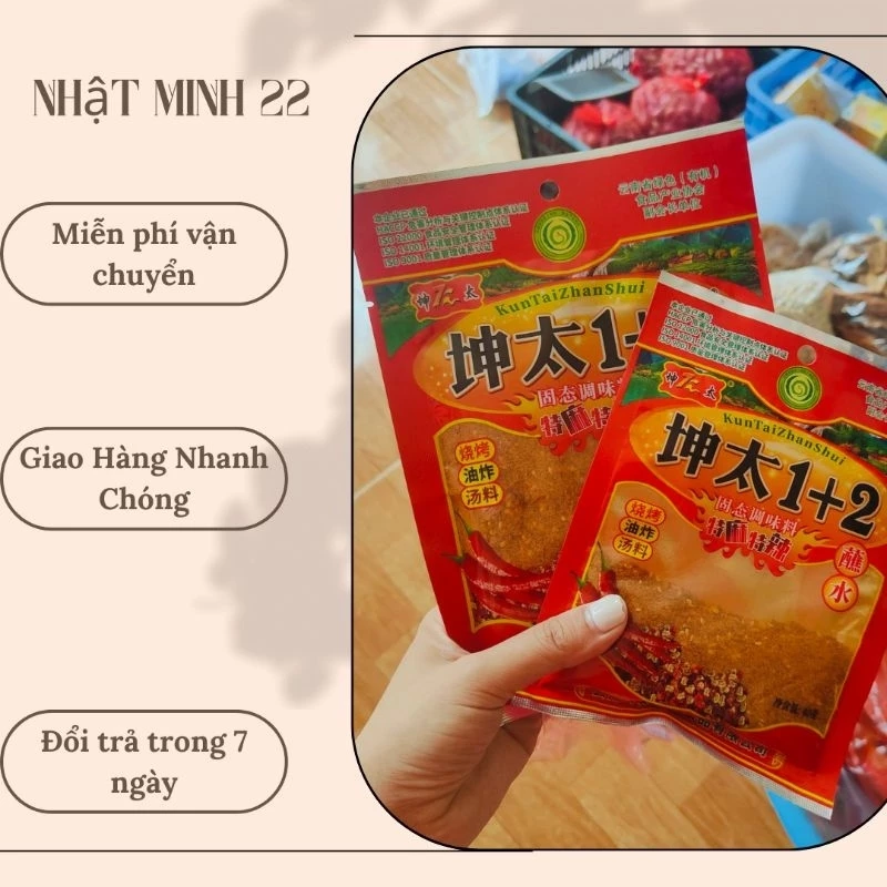 Gia vị chấm muối ớt 1+2(ớt bột trung quốc)