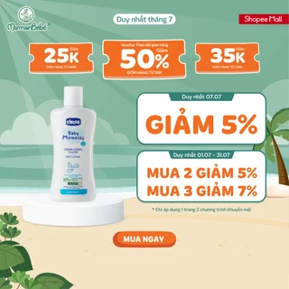 (MamanBébé chính hãng) Sữa dưỡng ẩm chiết xuất Hạnh nhân Chicco 0M+ 200ml