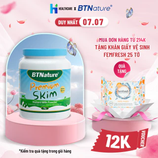 Sữa bột tách béo kiểm soát cân nặng BTNature cho trẻ em, tăng cường canxi và protein, hỗ trợ tăng cường hệ miễn dịch