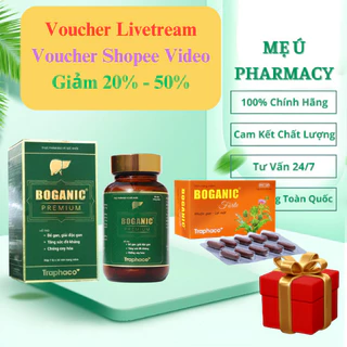 Viên Uống Thải Độc Mát Gan Boganic Premium Traphaco - Giải Độc, Mát Gan, Giảm Ngứa - Lọ 30 Viên