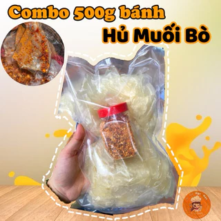 Combo 500g bánh tráng rìa + 1 hủ muối bò