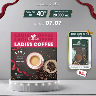 Ladies Coffee Goce - Cafe Nữ hòa tan 3 trong 1 - 270g (15 gói x 18g)
