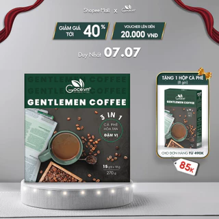 Gentlemen Coffee Goce - Cafe Nam hòa tan 3 trong 1 - 270g (15 gói x 18g)