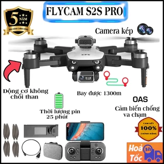 Flycam S2S Pro Max-Tích hợp chống rung-Tránh trứng ngoại vật-Pin 2000mah bay được 25 phút,kết nối với điện thoại