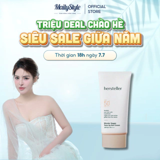 A134_Kem chống nắng nâng tone Hersteller Wonder Veggie Tone-up Sun Cream SPF50+ PA++++ 50ML