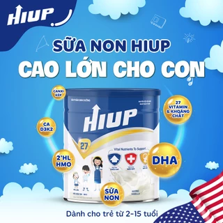 Sữa bột HIUP tăng chiều cao, tăng cân cho trẻ từ 2 đến 15 tuổi - Hộp 650gram