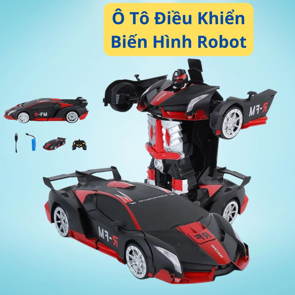 Oto điều khiển biến hình robot Ô tô điều khiển từ xa thiết kế siêu đẹp chạy quay 360 độ nhiều mẫu lựa chọn