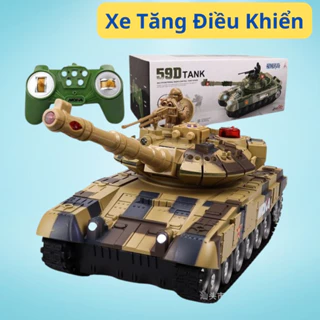 Xe tăng điều khiển đồ chơi xe tăng điều khiển từ xa thiết kế siêu chiến chất liệu cao cấp đa dạng mẫu mã