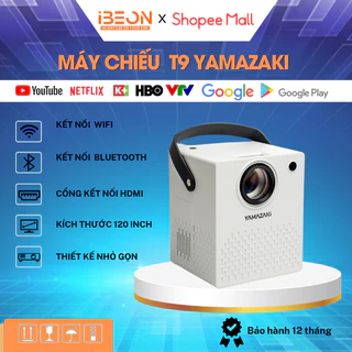 Máy Chiếu Mini Yamazaki Android 9.0 Chính Hãng Độ Sáng Cao 4K Full HD Kết Nối Đa Dạng Thiết Bị Qua Bluetooth, HDMI, WiFi