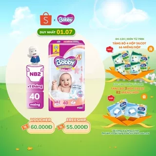 Miếng lót sơ sinh Bobby Newborn 2-40 miếng