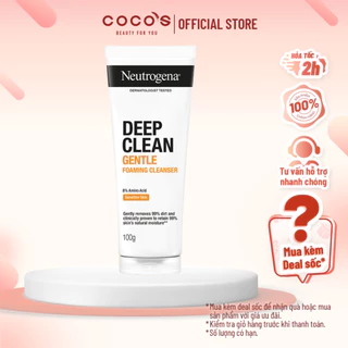 Sữa Rửa Mặt Neutrogena Làm Sạch Sâu & Kiểm Soát Nhờn - Deep Clean Foaming Cleanser 100g/175g/150g