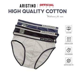 Quần lót nam ARISTINO sịp tam giác cotton mềm dệt kim co giãn kháng khuẩn khử mùi - ABF1603