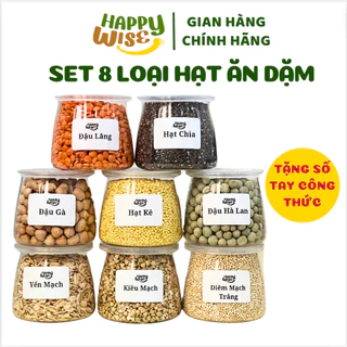 Set 8 Hạt Dinh Dưỡng Nấu Cháo Cho Bé, Combo 8 Loại Hạt Ăn Dặm, Set Hạt Ăn Dặm, Hạt Nấu Cháo Cho Bé