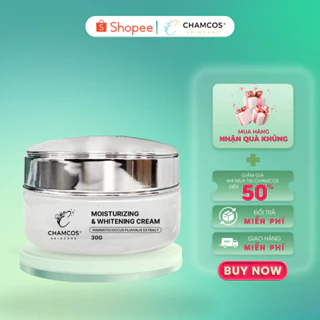 Kem Cấp Ẩm Dưỡng Trắng Da ngừa lão hóa giúp da trắng khỏe CHAMCOS MOISTURZING & WHITENING CREAM 30g