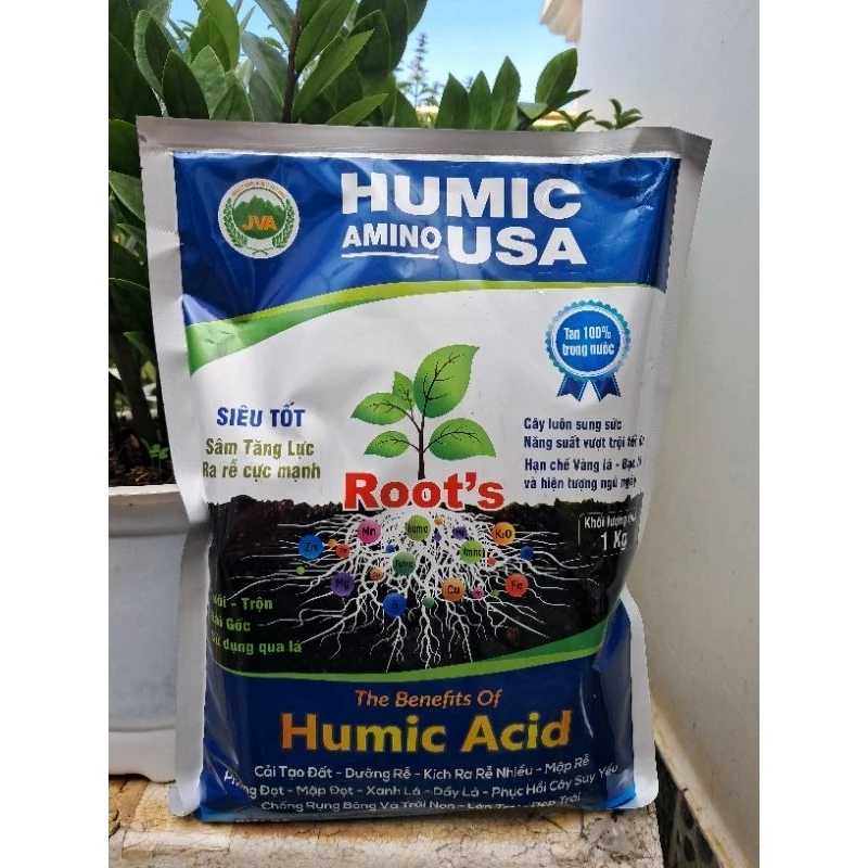 Phân bón Humic Amino Usa túi 1kg
