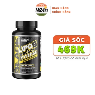 NUTREX - LIPO 6 BLACK INTENSE 60 VIÊN hỗ trợ đ ốt m ỡ mạnh mẽ