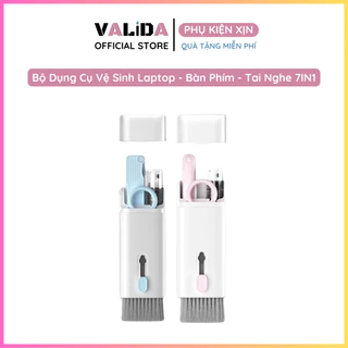 Bộ Dụng Cụ Vệ Sinh Laptop - Máy tính - Bàn Phím - Tai Nghe Airpod Đa Năng 7 in 1 Siêu Nhỏ Gọn