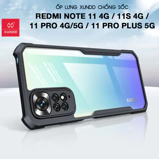 [Hỏa Tốc HCM] Ốp lưng XUNDD Redmi Note 11 4G/ 11S 4G/ 11 Pro/ 11 Pro Plus 5G - Lưng Trong, Viền TPU, Chống sốc