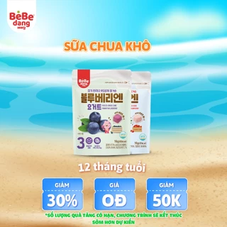 Sữa chua khô sấy lạnh ăn dặm cho bé BeBedang bổ sung lợi khuẩn hỗ trợ tiêu hoá cho trẻ 16g