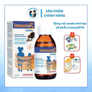 SIRO  IMMUNIX 3- siro hỗ trợ tăng cường sức khỏe, tăng sức đề kháng,thơm ngon, phù hợp với trẻ em.