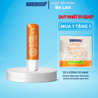 Son Dưỡng Môi Chống Nắng URBAN SUNBLOCK NOVACLEAR LIP CARE SPF25