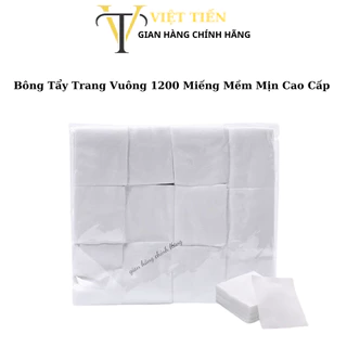 Bịch Bông Tẩy Trang | 1200 Miếng Hình Chữ Nhật Mềm Mịn An Toàn Chuyên Dành Cho Spa.