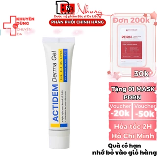 Gel Actidem Derma giảm mụn ẩn, mụn thâm đỏ, dưỡng ẩm da 18g