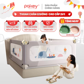 Thanh Chắn giường Cho Bé Pakey Bản Đặc Biệt PREMIUM 2024, Thanh Chặn Giường Nâng Hạ 1&2 Bên Tiện Lợi, Cải Tiến Hoàn Hảo