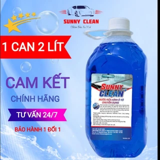 [GIẢM GIÁ]Nước Rửa Kính Ô Tô SUNNY CLEAN2 Lít+Chính Hãng,Phù Hợp Tất Cả Các Loại Xe,Không Cần Pha,Đổ Trực Tiếp