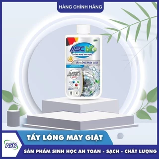 Tẩy lồng máy giặt ASC, Bột vệ sinh máy giặt giúp làm sạch và Loại bỏ cặn bẩn lồng máy giặt Hộp 300g