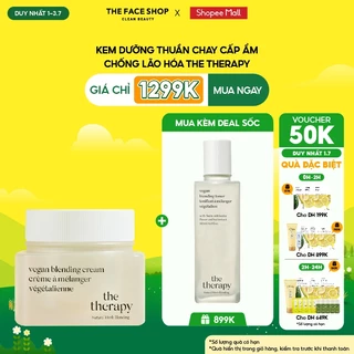 [VOUCHER 50K][DUY NHẤT 1.7] Kem Dưỡng Thuần Chay Chống Lão Hóa THE FACE SHOP The Therapy Vegan 60ml