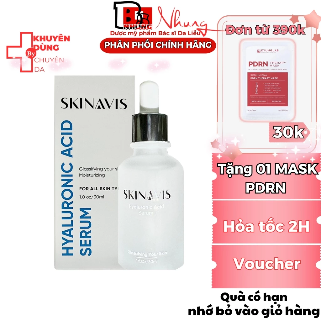 Serum HA Skinavis Hyaluronic Acid B5 - Cấp Ẩm và Phục Hồi Da (30ml)