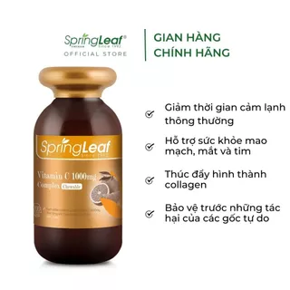 Viên nhai bổ sung Vitamin C Springleaf sáng da, mờ thâm, tăng cường đề kháng (200 viên)