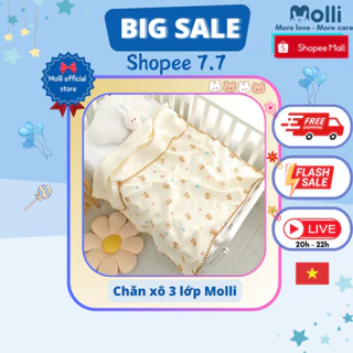 Chăn Xô 3 Lớp Molli Kích Thước 100x120Cm MOL2023