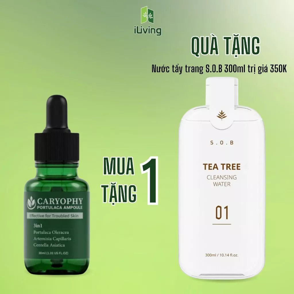 Serum Caryophy giảm mụn, phục hồi, dưỡng trắng 10ml/30ml/50ml ILIVING-CARSR