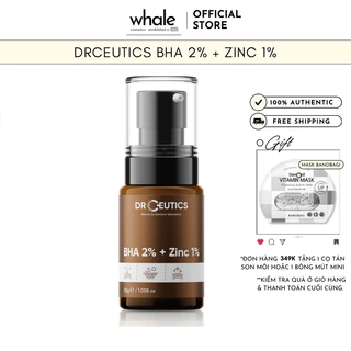 Serum BHA 2% + ZinC 1% DrCeutics Giảm Mụn Và Giảm Sưng Mụn 30ml