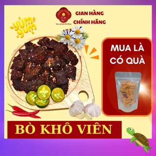 Khô bò viên, bò khô viên, khô bò, bò khô, đồ khô nhà làm ăn vặt đặc sản ngon Đà Nẵng MANA FOODS