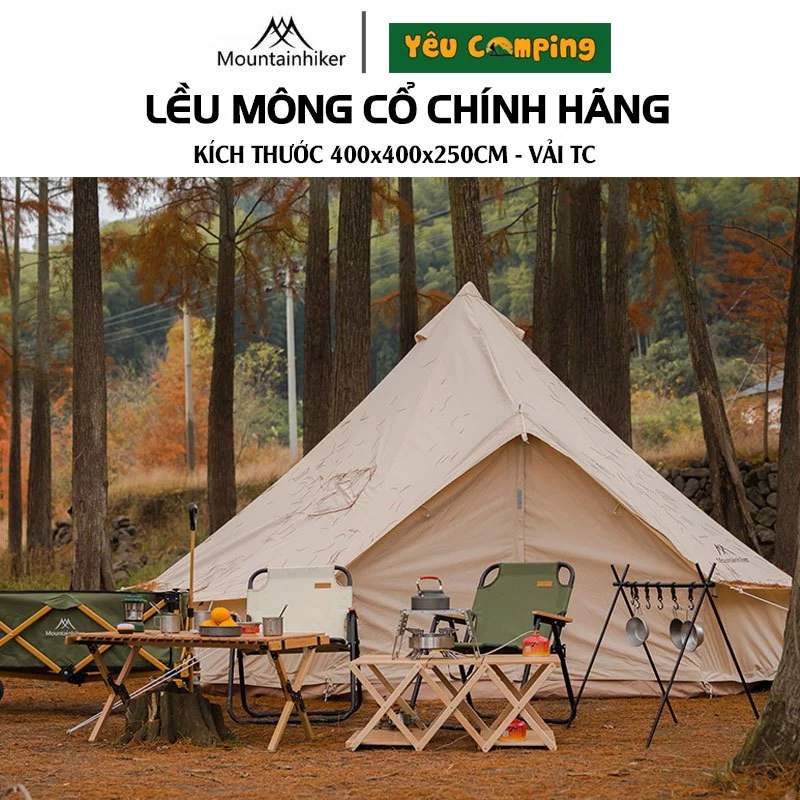 Lều mông cổ chính hãng Mountainhiker size 4mx4m mã SZK114